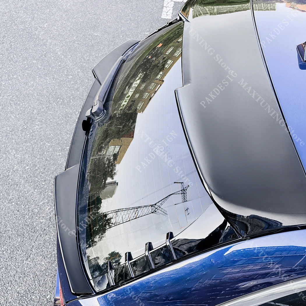 ABS جناح سبويلر للسقف الخلفي لسيارات BMW 5 سلسلة النافذة الخلفية الجانبية سبويلر الفاصل الناشر F11 بجولة 2011-2017 مجموعات الجسم ضبط