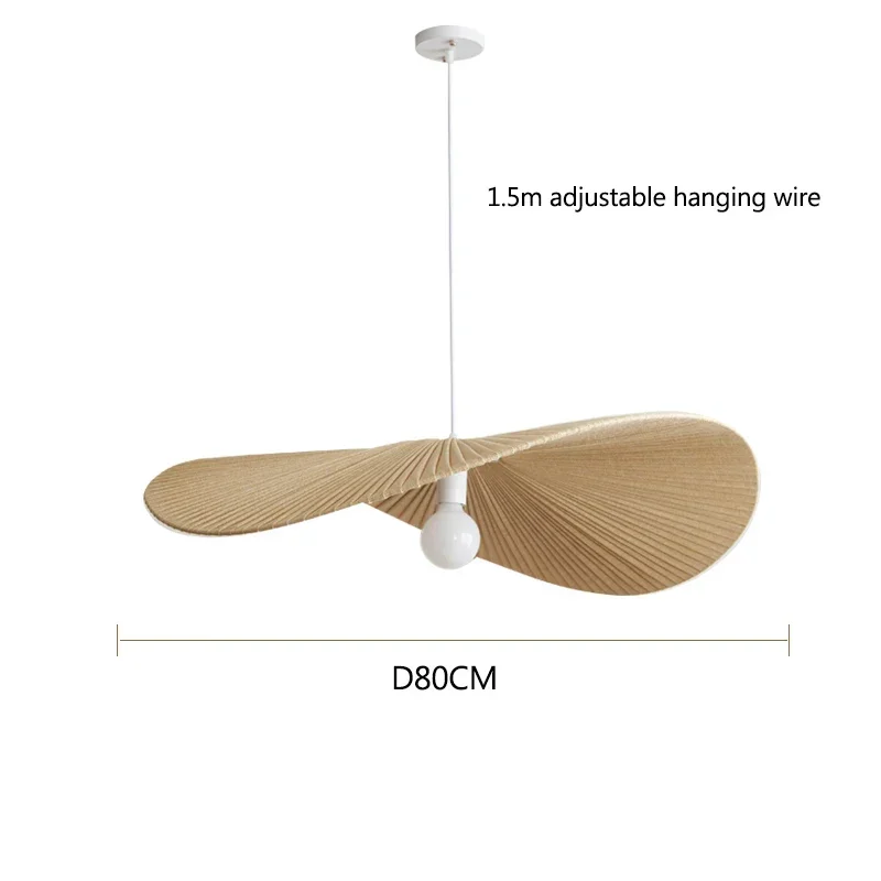 Nordic Minimalistische Stof Hoed Hanglampen Woonkamer Eetkamer Slaapkamer Decoratie thuis Kroonluchter Balkon Hanglampen Armaturen