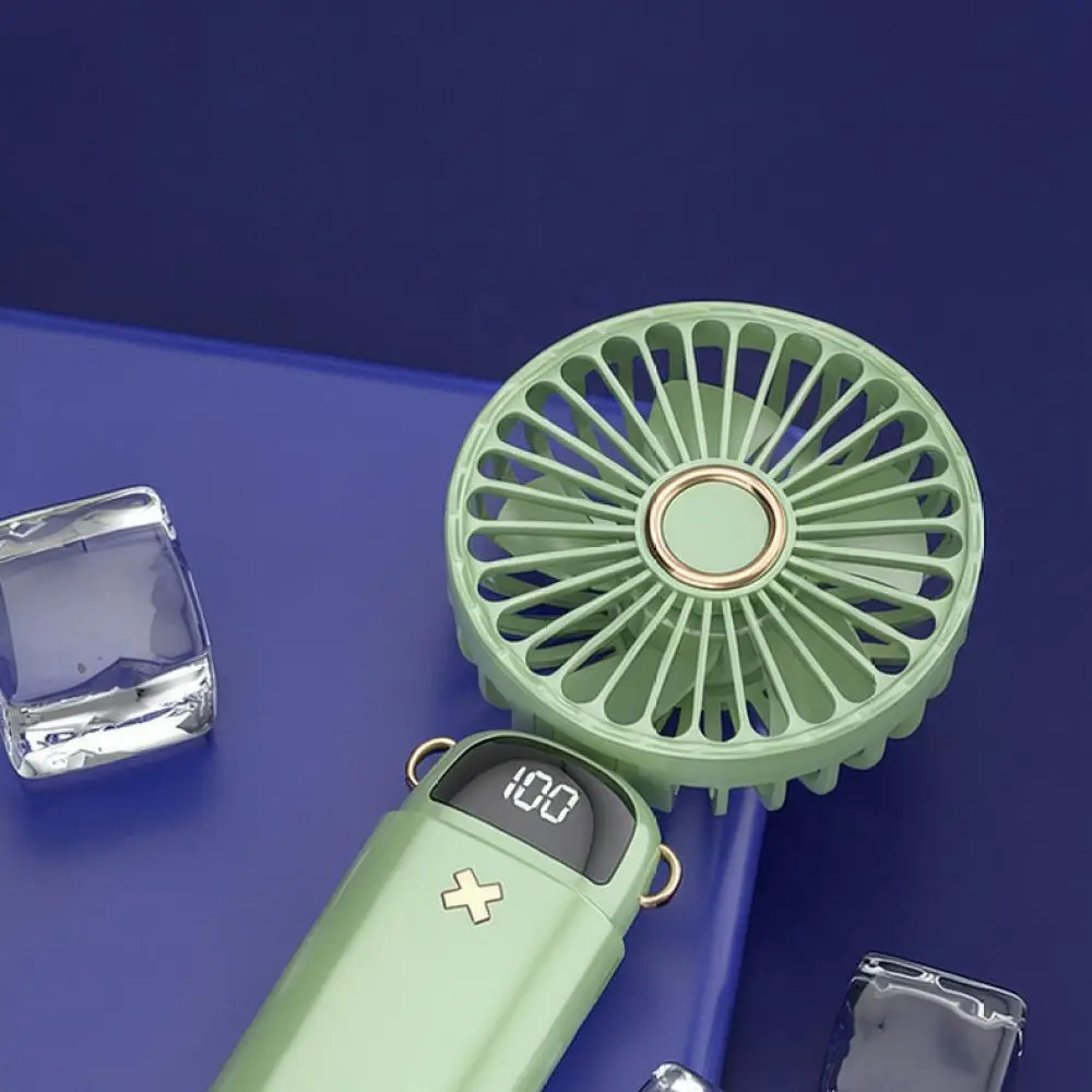 Portable Neck Fan Handheld USB Cooling Device Digital Display Desk Aromatherapy Air Cooler Personal Fan For SYC Summer