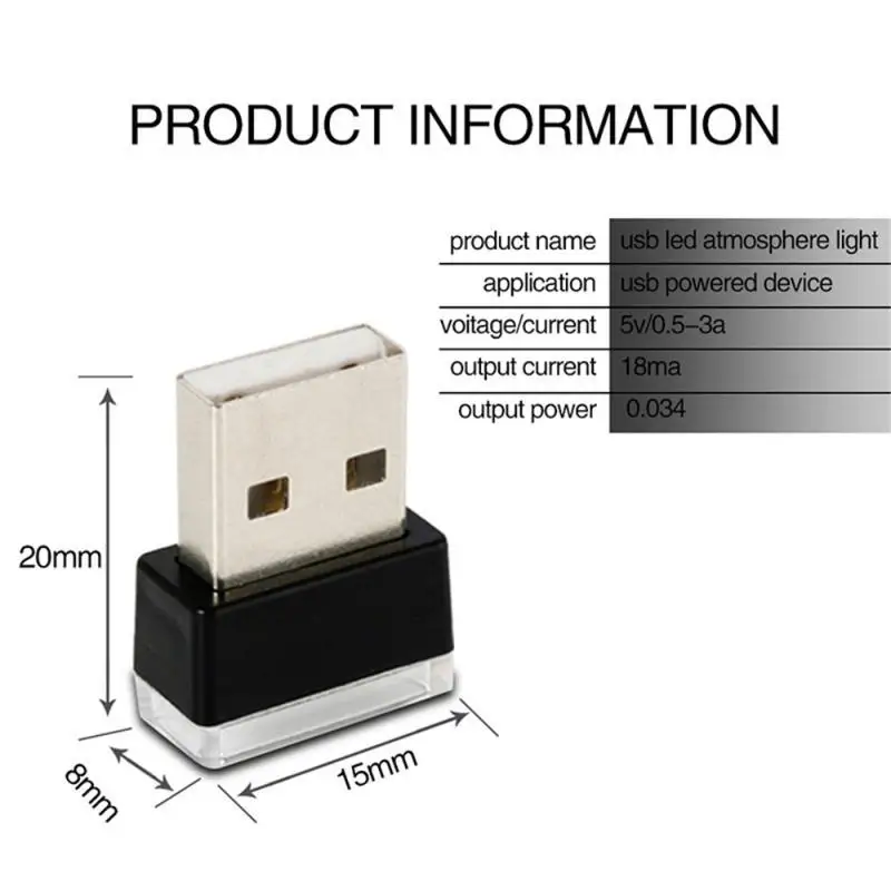 Car Lights Auxiliary Lighting Low Energy Consumption Mini Size Increase Driving Pleasure Convenient To Find Things Ambient Light