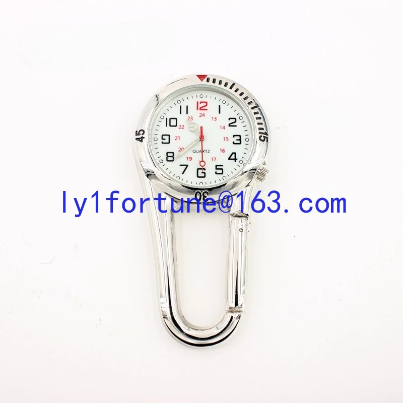 Alloy material fluorescent dial multi-functional mountaineering pocket watch, safety buckle pointer  mountaineering pocket watch