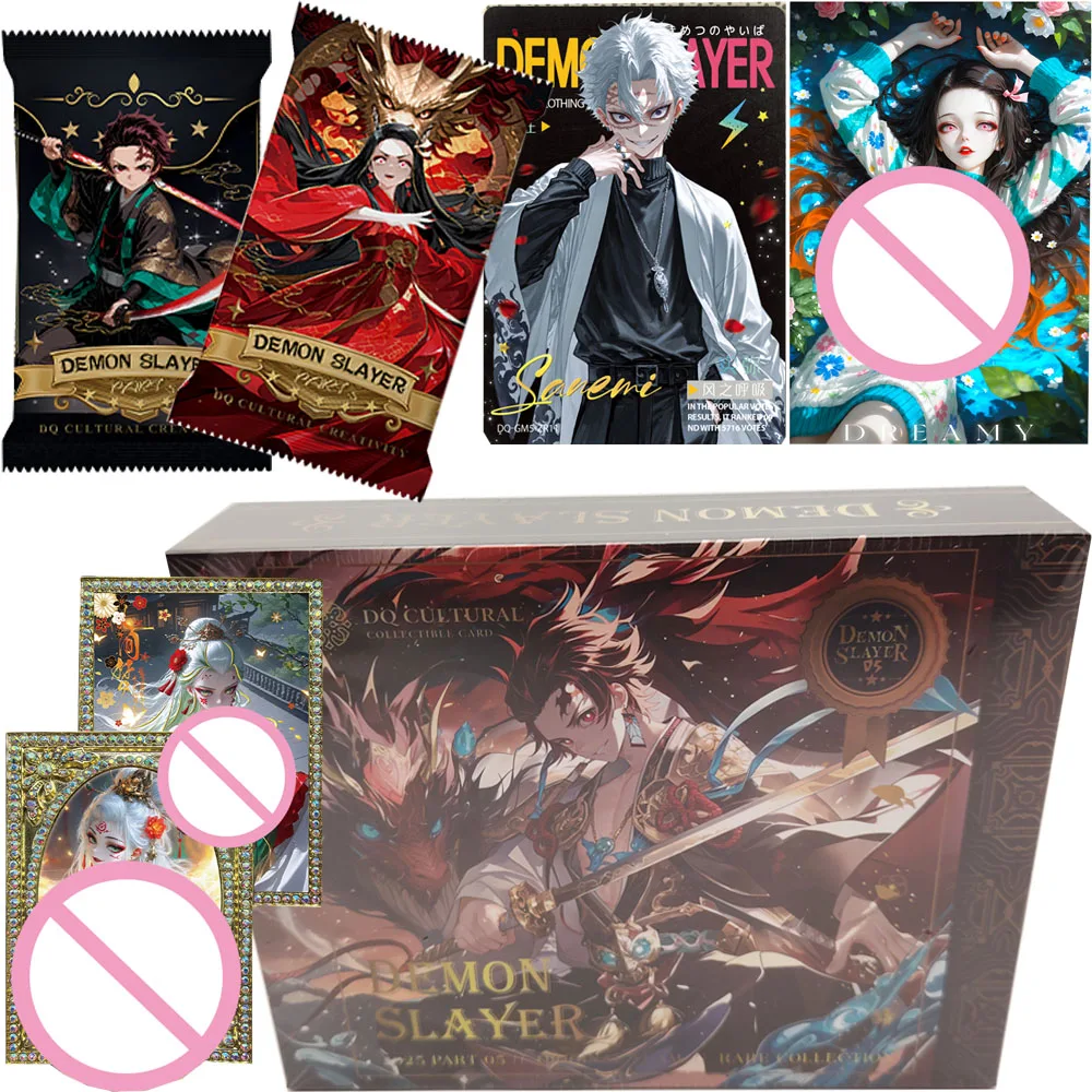 

Demon Slayer Card Hot Blooded Adventure HD Painting Anime Popular Character Limited Edition Cards Christmas Toys Family Gifts