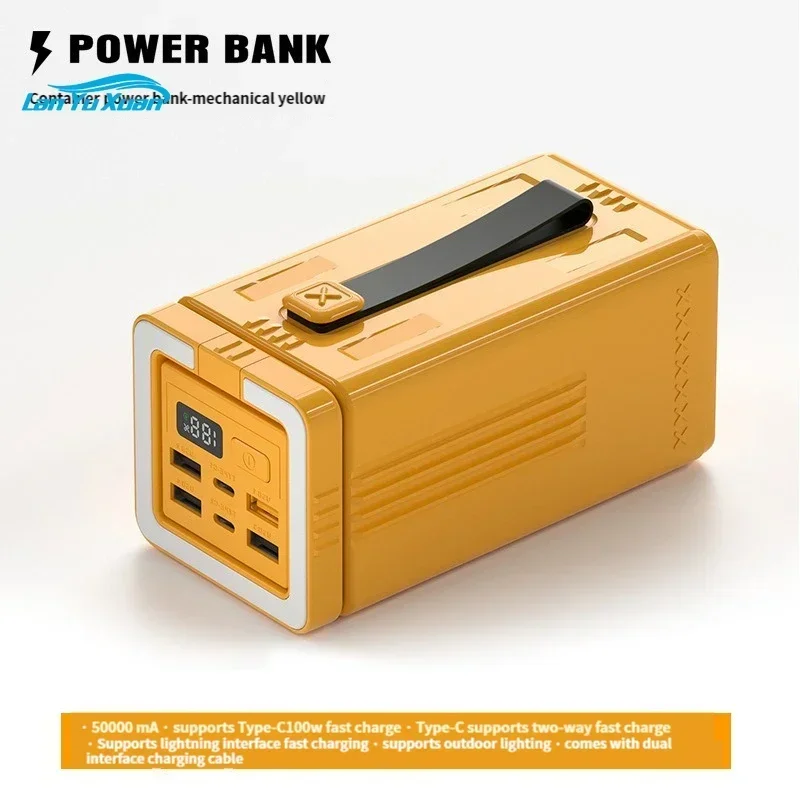 PD 100W Power Bank 50000mAh Portable Fast Charging USB C External Battery Charger Powerbank