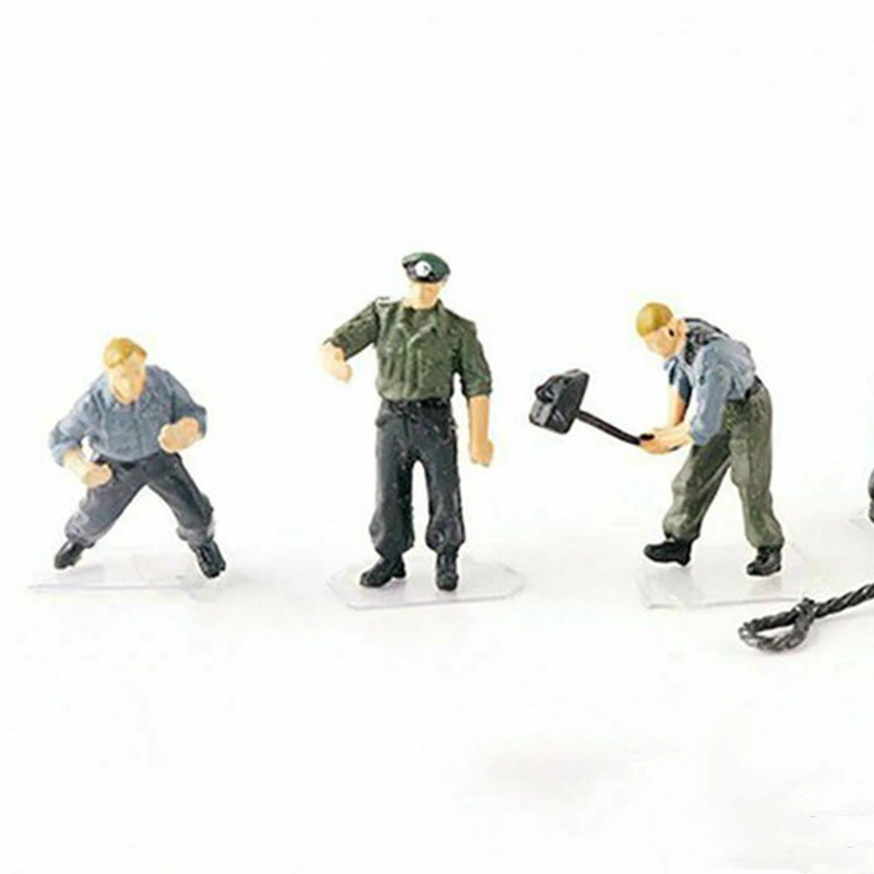 1:72 Scale Resin Material German Maintenance Soldiers 5 Suitable For Tank Helicopter Scenes Collectible Decorative Gifts Display