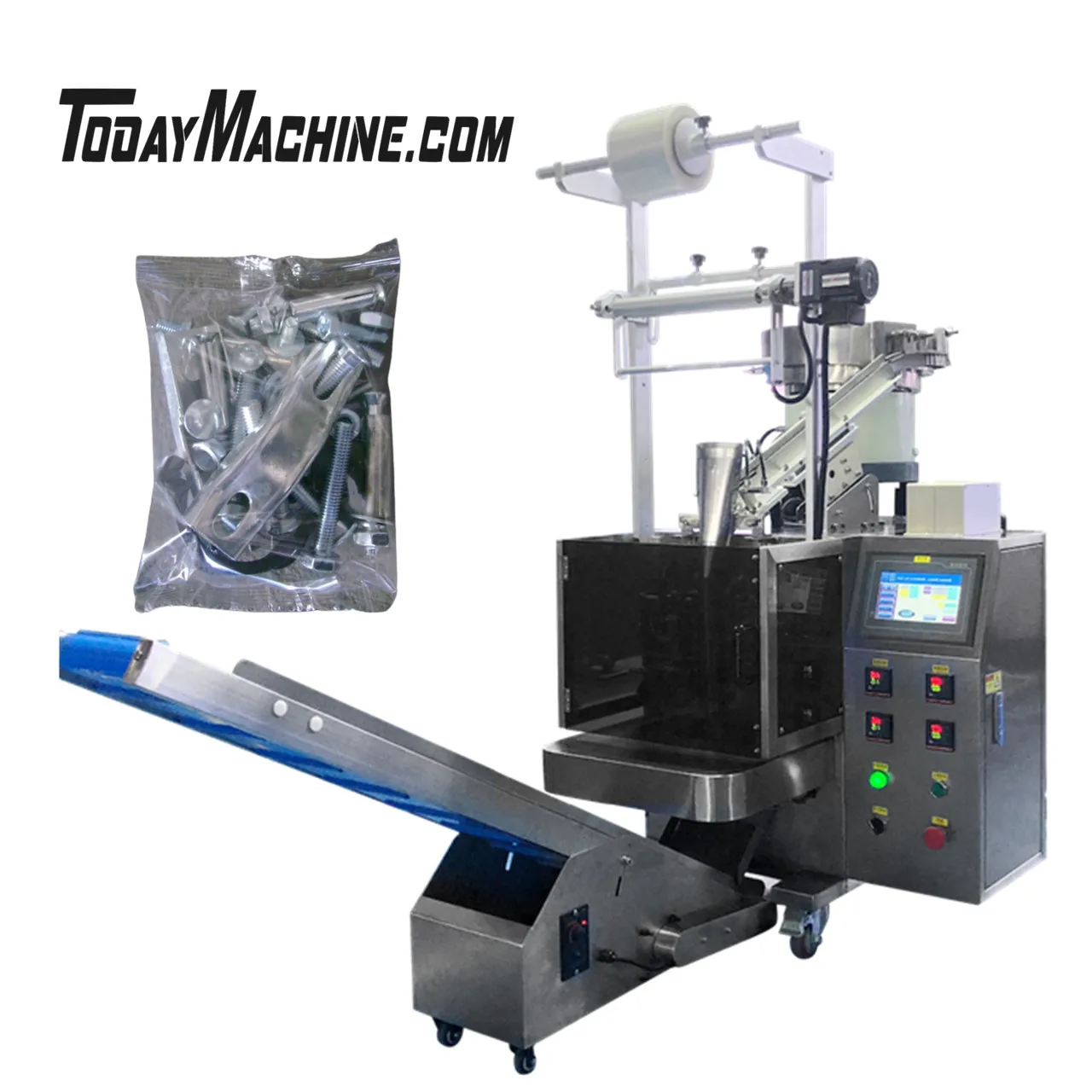 Automated Small Bag Screw Hardware Packaging Machine With Linear Vibrating Feeder