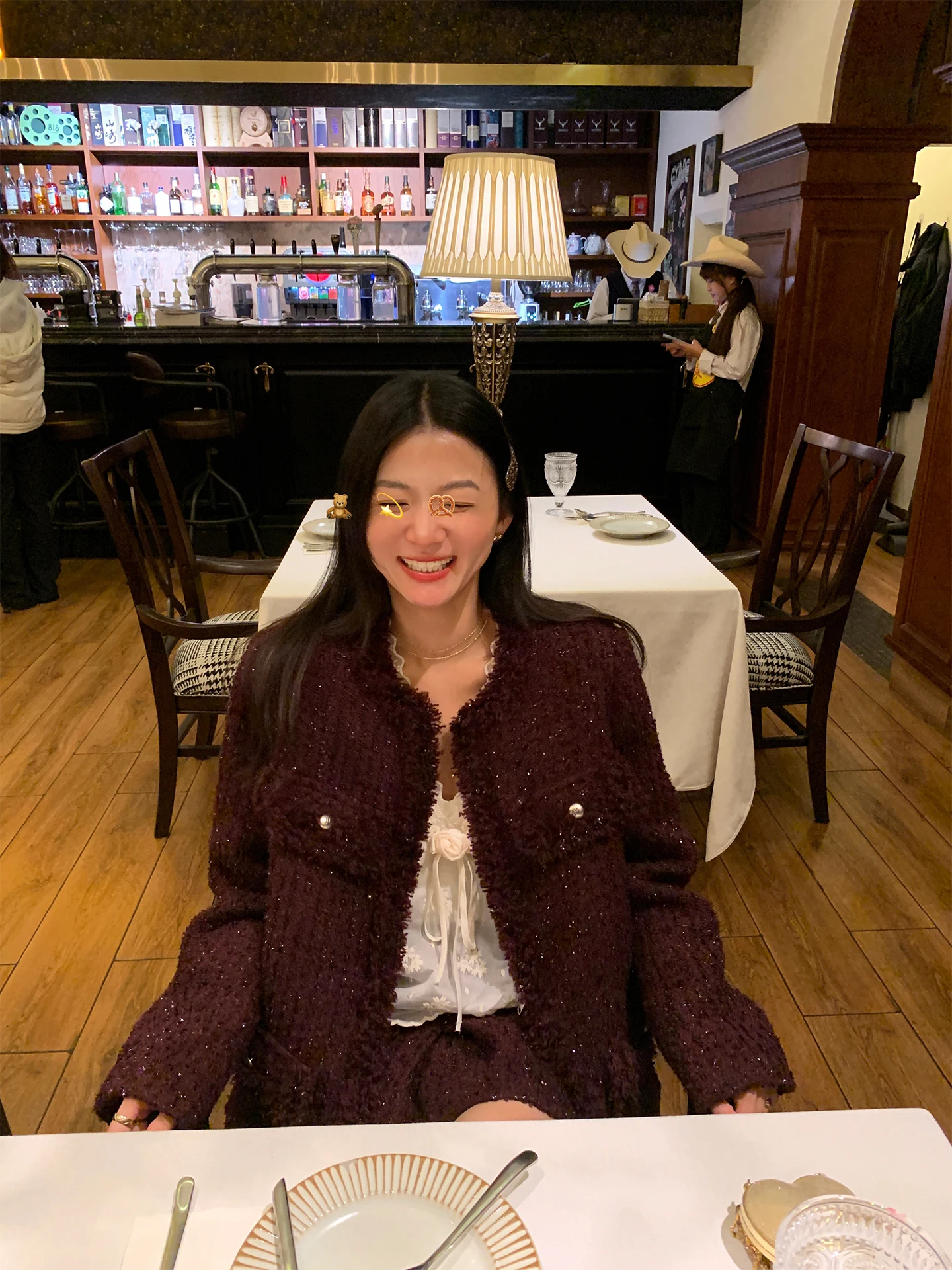

Korean Style Early Autumn Chic Two-Piece Set Small Fragrance Wind Woolen Skirt Half Skirt Fashionable And Luxury Women's Clot...