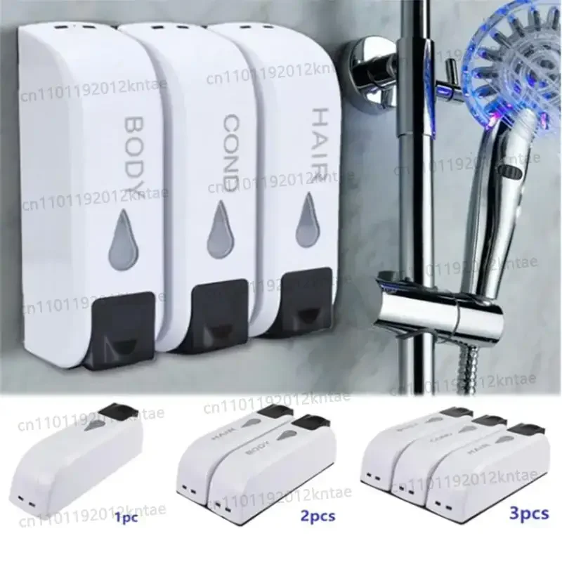 Wall Mounted Shower Bath Shampoo Dispenser Liquid Soap Bottle Container Bathroom Accessories Gel Dispenser Liquids Dispenser