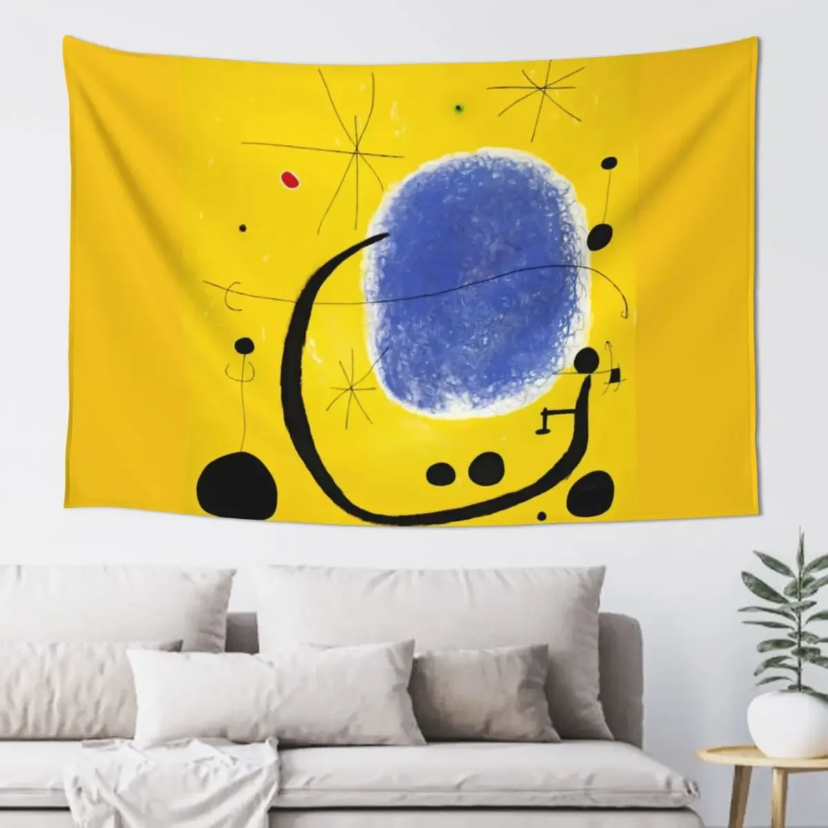 

Joan Miro, Gold des Azurs Tapestry Luxury Living Room Decoration Room Decor Tapestry