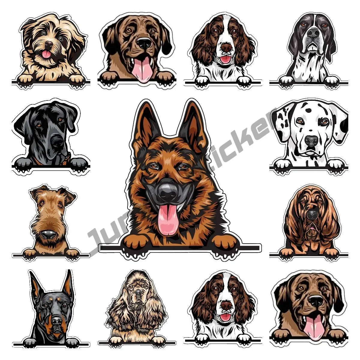 

Personality German Shepherd Car Stickers Dog Window Door Refrigerator Breed Decal Car Gadget