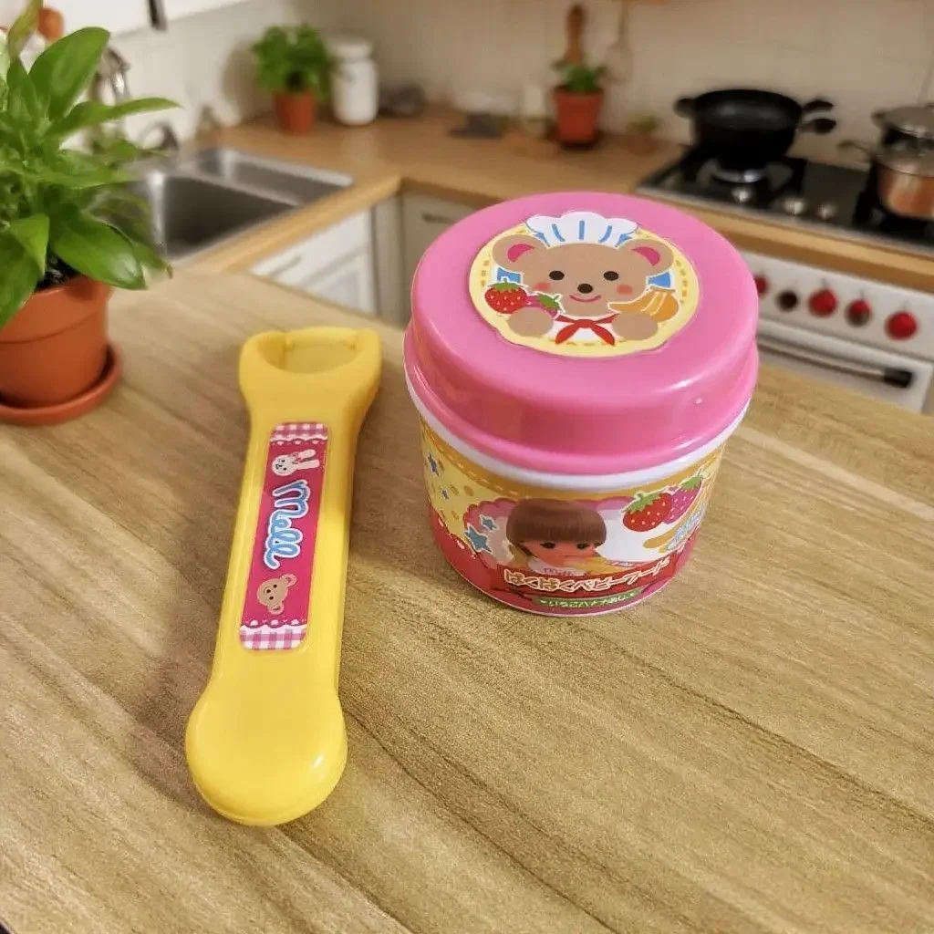 2026 novo ornamento de mesa de comida bonito pudim rosa brinquedos de alimentação geléia morango pudim conjunto ornamentos modelos para crianças meninas