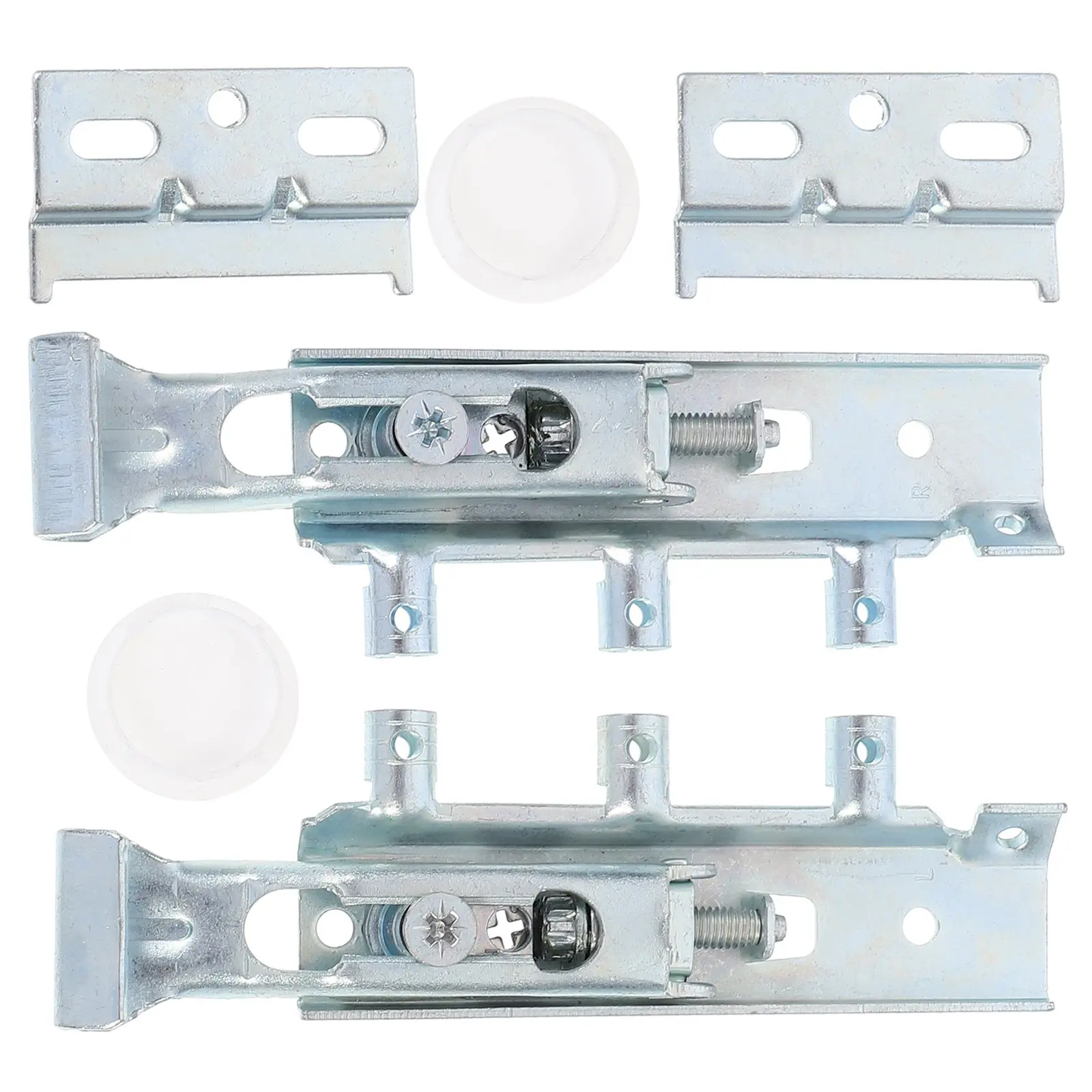 1Pair Metal Cabinet Hanger Invisible Suspension Fitting Sturdy Cold Rolled Steel Wall Mount Hanger for Cupboard Height