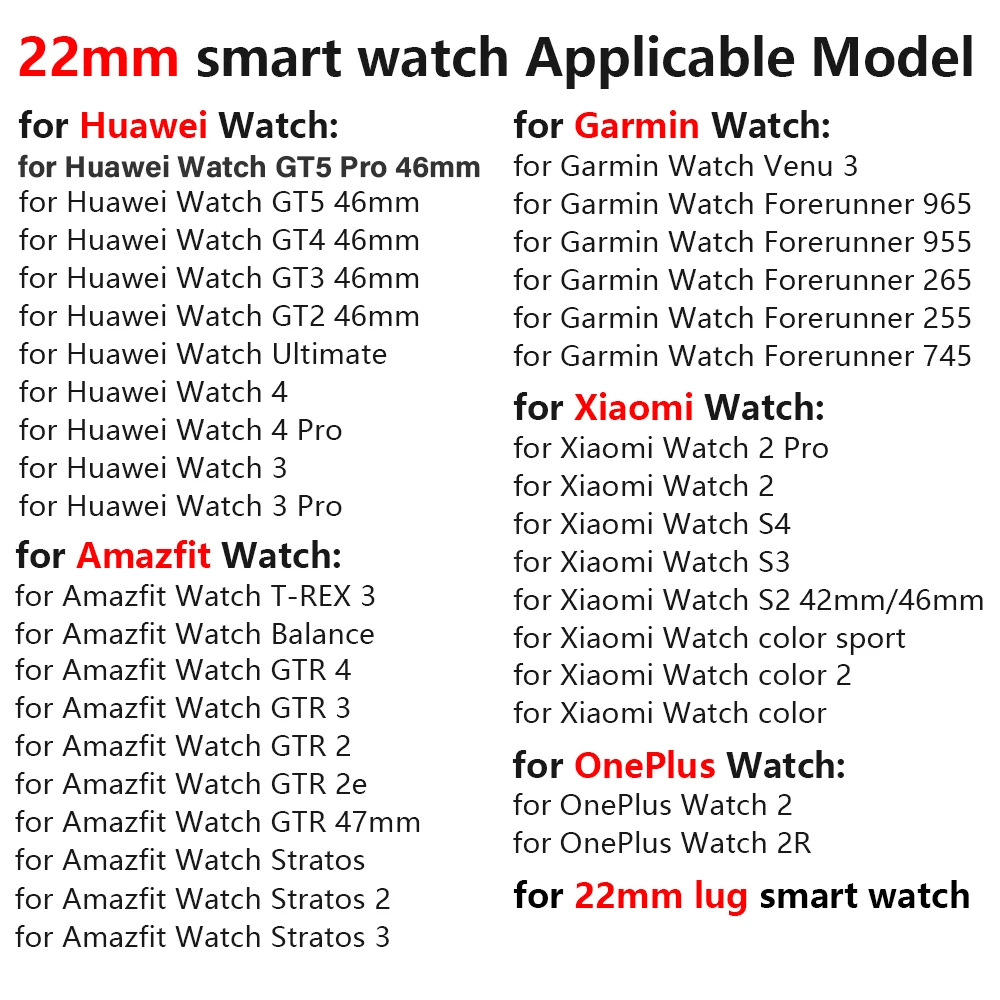 Luxury Titanium Metal 22mm Strap for Huawei GT5 Pro 46mm GT5/4 Watch 4/3 Pro Business Man Bracelet for Amazfit Balance GTR 4/3/2