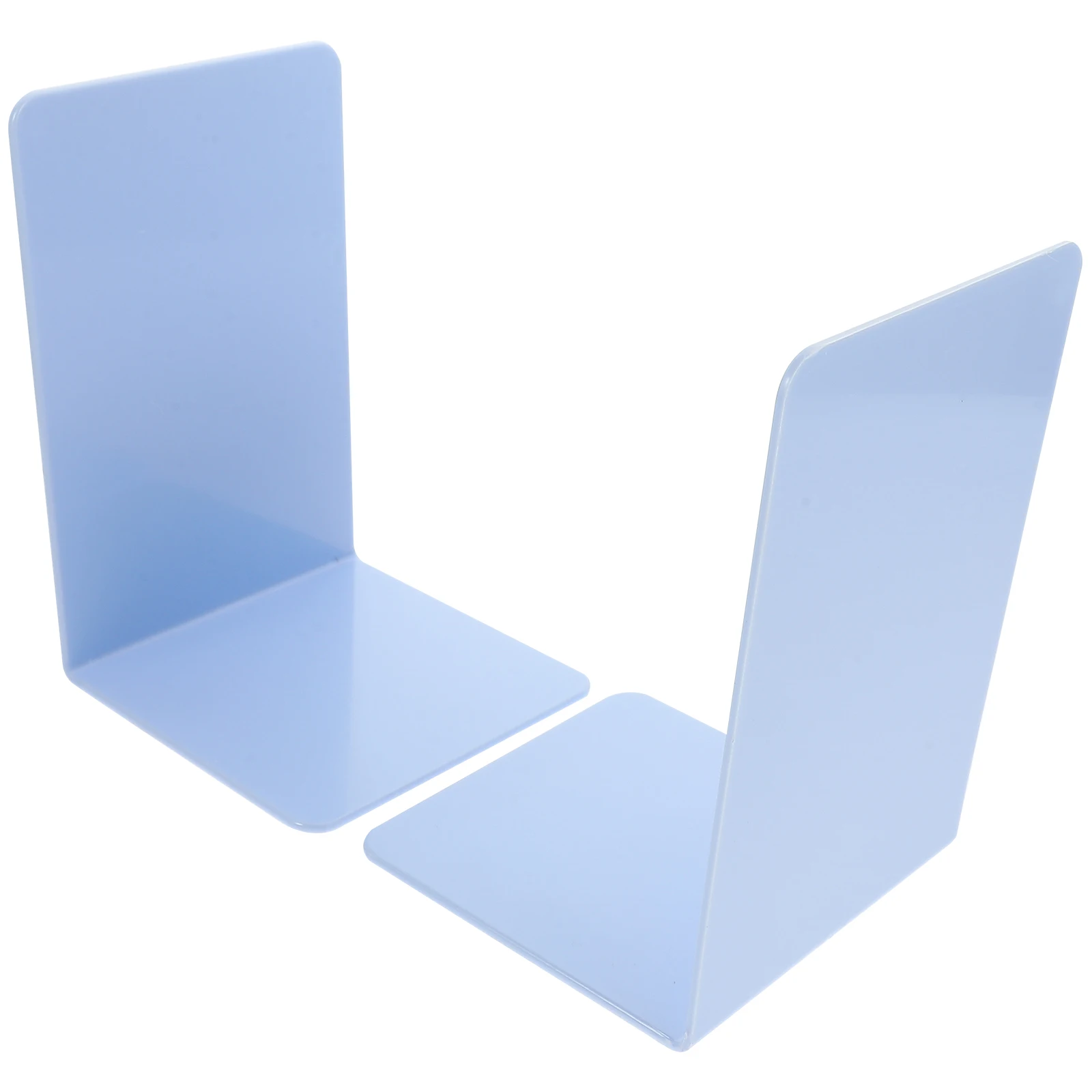 

2pcs Plastic Bookends Household Desktop Book Organizers Decorative Book Stands For Home Office Study File Storage