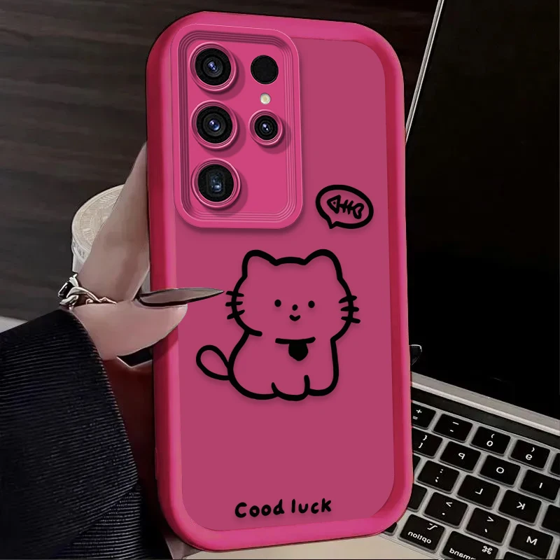 حافظة لهاتف سامسونج جالاكسي S24 S25 S23 Ultra S22 S21 Plus FE A36 A56 A26 A16 A06 A15 A25 A35 A55 5G غطاء مقاوم للصدمات