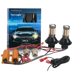2X LED 1156 PY21W BAU15S P21W BA15S T20 7440 W21W WY21W Dual Color Double Mode Canbus No Error DRL Turn Signal Lamp White Yellow