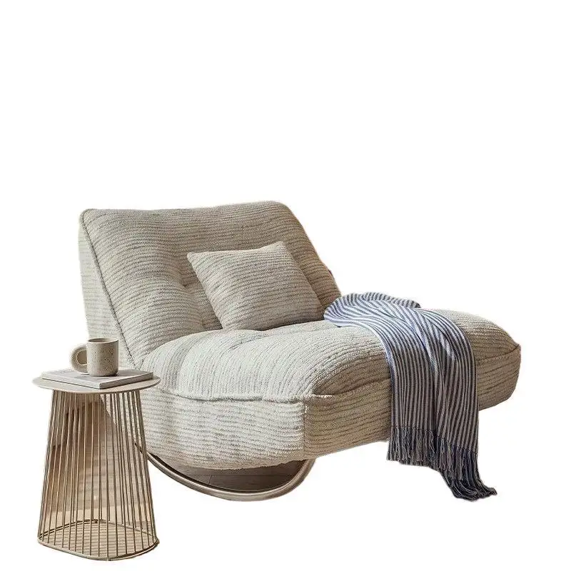Single rocking chair, lazy sofa, living room balcony recliner, can lie down and sleep, casual