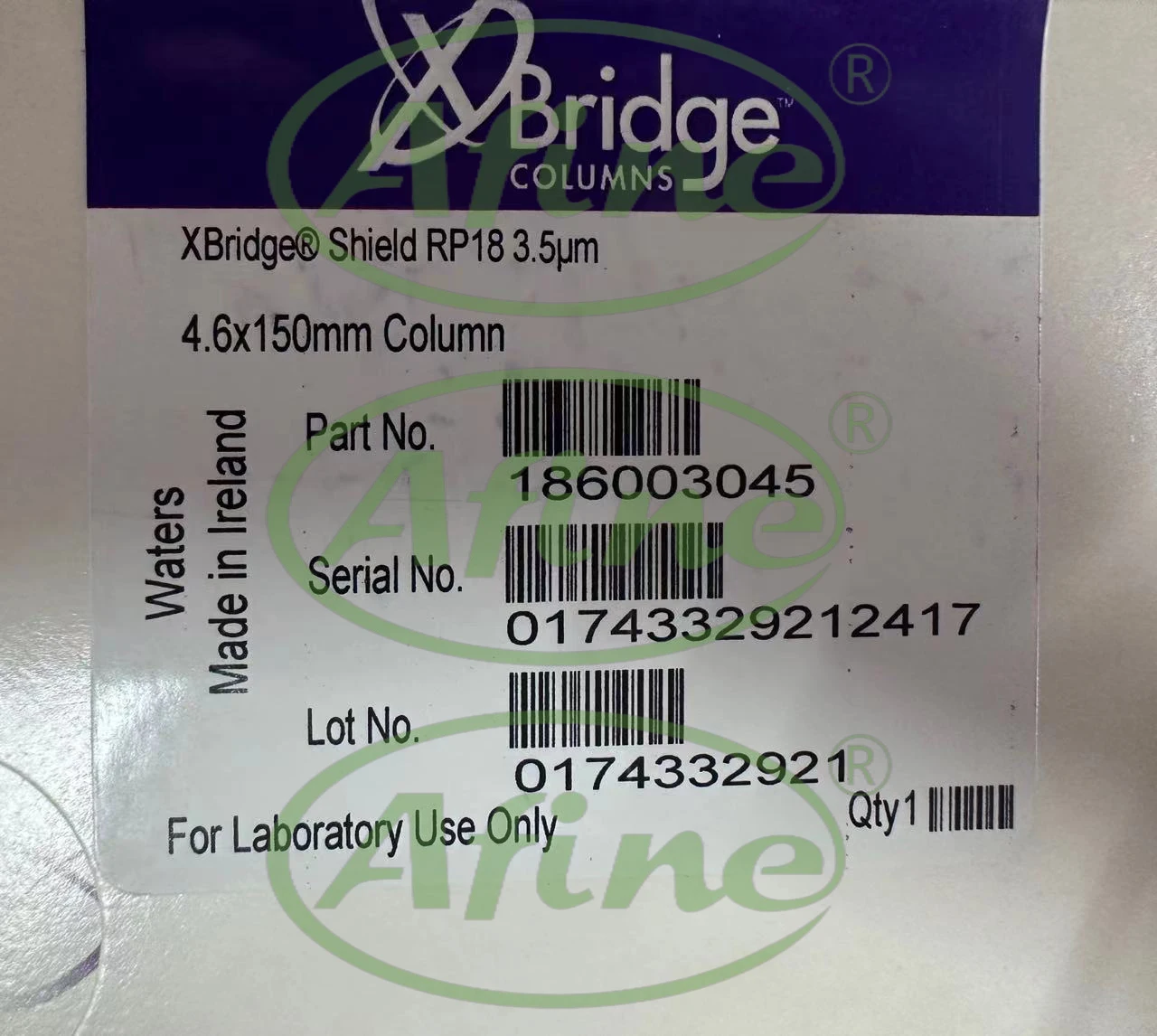 

AFINE Agilent Waters 186003045 XBridge Shield RP18, 150 x 4.6 mm, 3.5 µm