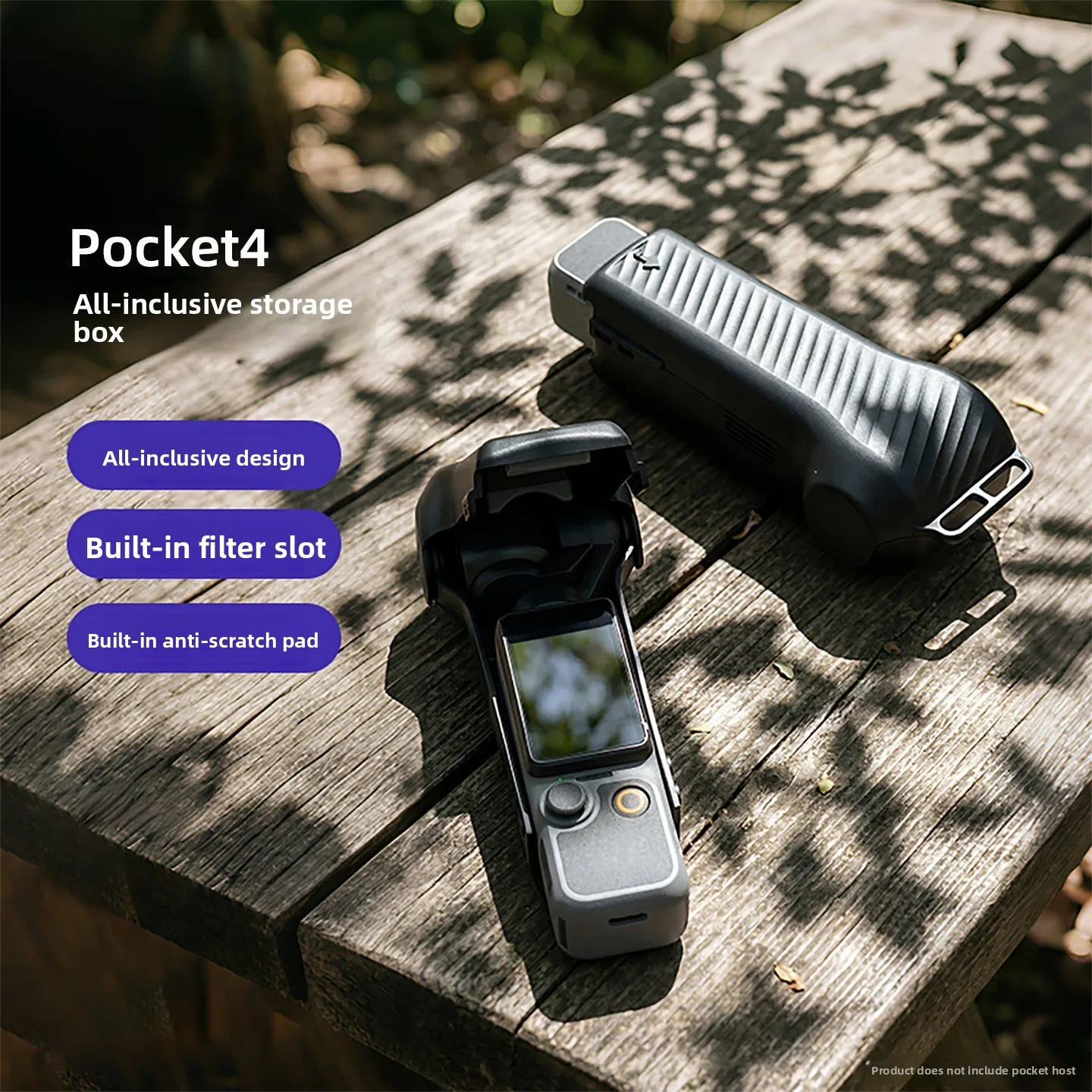 Applicable to DJI pocket4 protective case pocket3 protective case all-inclusive clamshell gimbal anti-drop protective case
