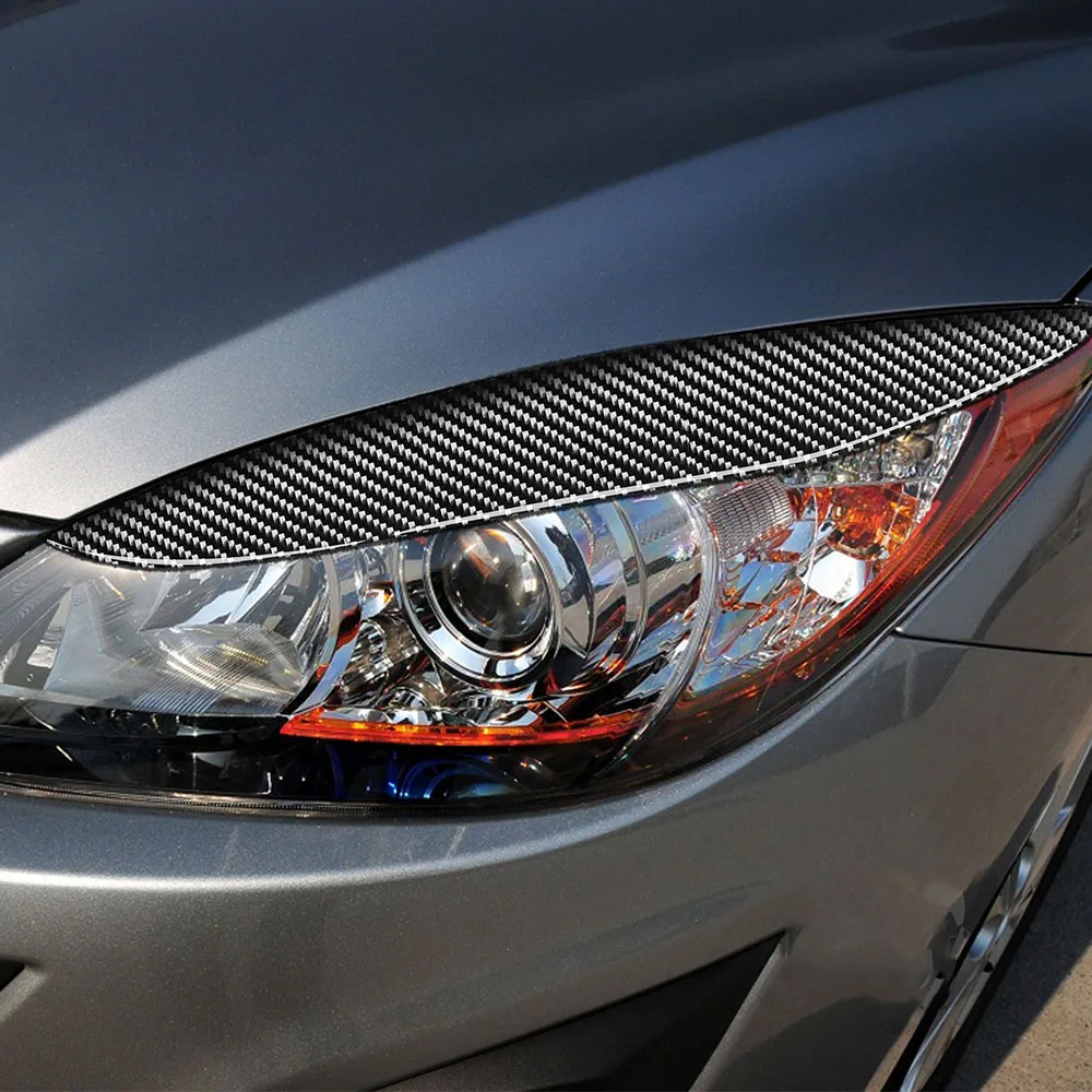 لمازدا 3 2010 2011 2012 2013 ألياف الكربون العلوي الحاجب جفن غطاء الديكور الخارجي Pegatinas الفقرة Coches ضبط