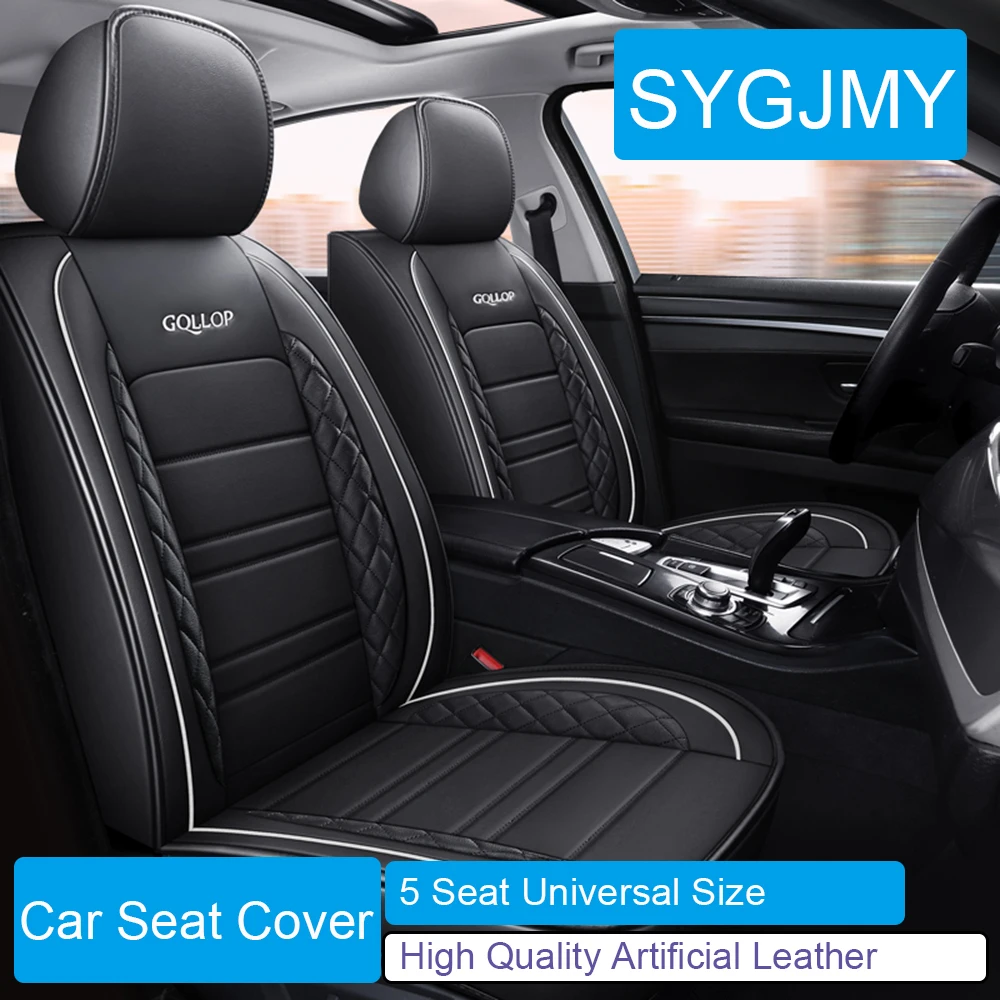 5 Seat PU Leather Car Seat Cover for Opel Astra Insignia Corsa PEUGEOT 206 207 208 308 2008 3008 Lexus ES RX CT Car Accessories