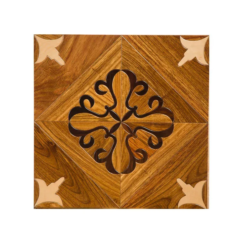 Parquet multi-layer solid wood floor background wall home art parquet Ya Huali square parquet floor