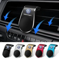 1Pcs Car Magnetic L-shaped Car Dedicated GPS Phone Holder For Volkswagen GTI Golf 5 6 7 8 Polo VW R-Line CC Passat Tiguan T-ROC