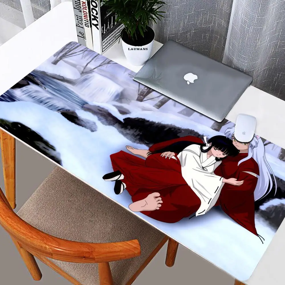 Mouse Gamer Inuyasha Pc Gaming Accessories Deskmat Mause Pad Mausepad Rubber Mat Mousepad Mats Keyboard Cabinet Laptops Pads Xxl