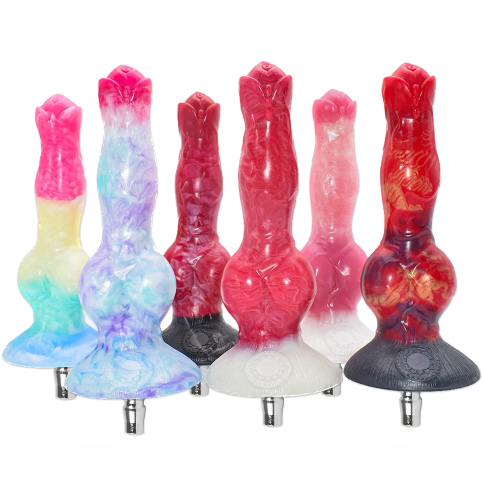 

VAZEEK Multi-color Sex Machine Animal Silicone Dildos Attachments Women Masturbation Accessories Stimulate Vagina&Anal Sex Toys