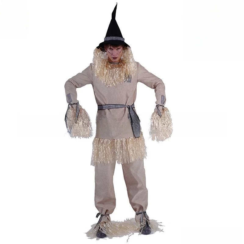 زي حفلة الهالوين، زي الرجل القش المخيف للمسرح، ملابس نسائية عرقية، فستان أداء بموضوع المهرجانات