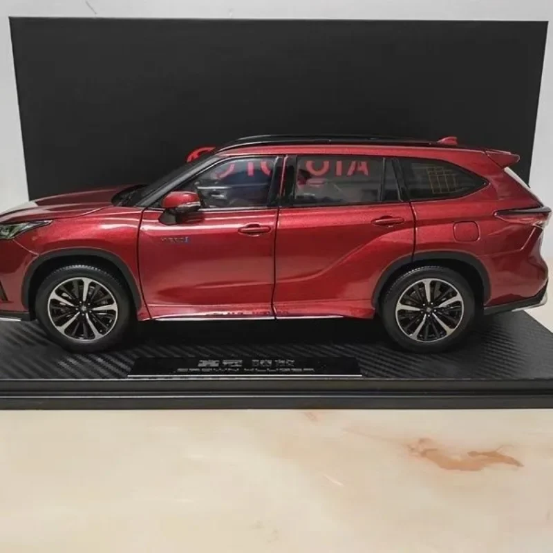 FAW Toyota moulé sous pression 1/18 échelle Toyota couronne Kluger échelle modèle alliage voiture modèle jouets pour garçons cadeau