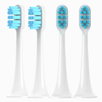 4pcs Replacement Brush Heads For xiaomi Mijia T300/T500/T700 Sonic Electric Toothbrush Soft Bristle Nozzles with Caps