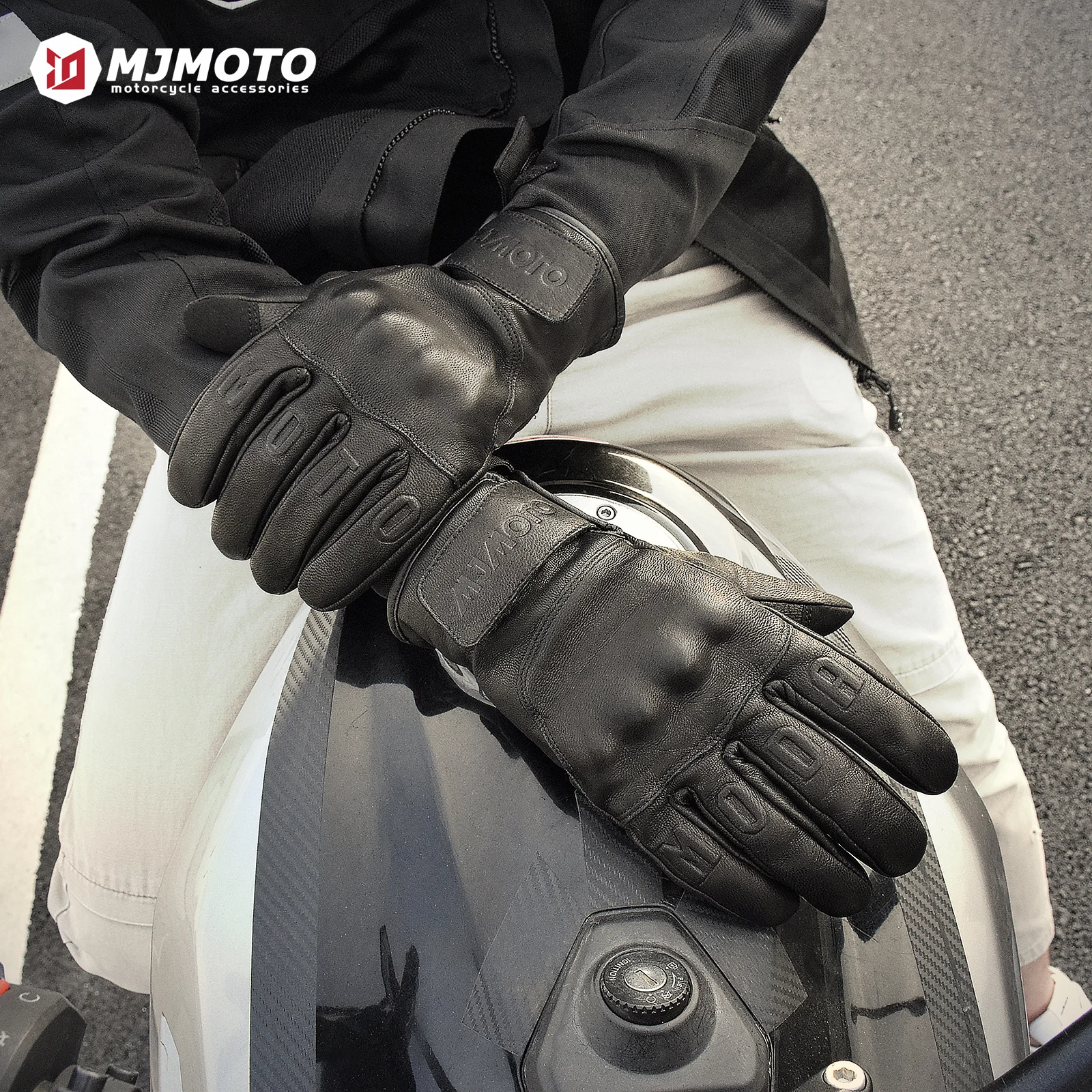

Черные кожаные мотоциклетные перчатки в стиле ретро, мужские зимние теплые перчатки для мотокросса, противоскользящие мотоциклетные перчатки, перчатки для мотоциклистов