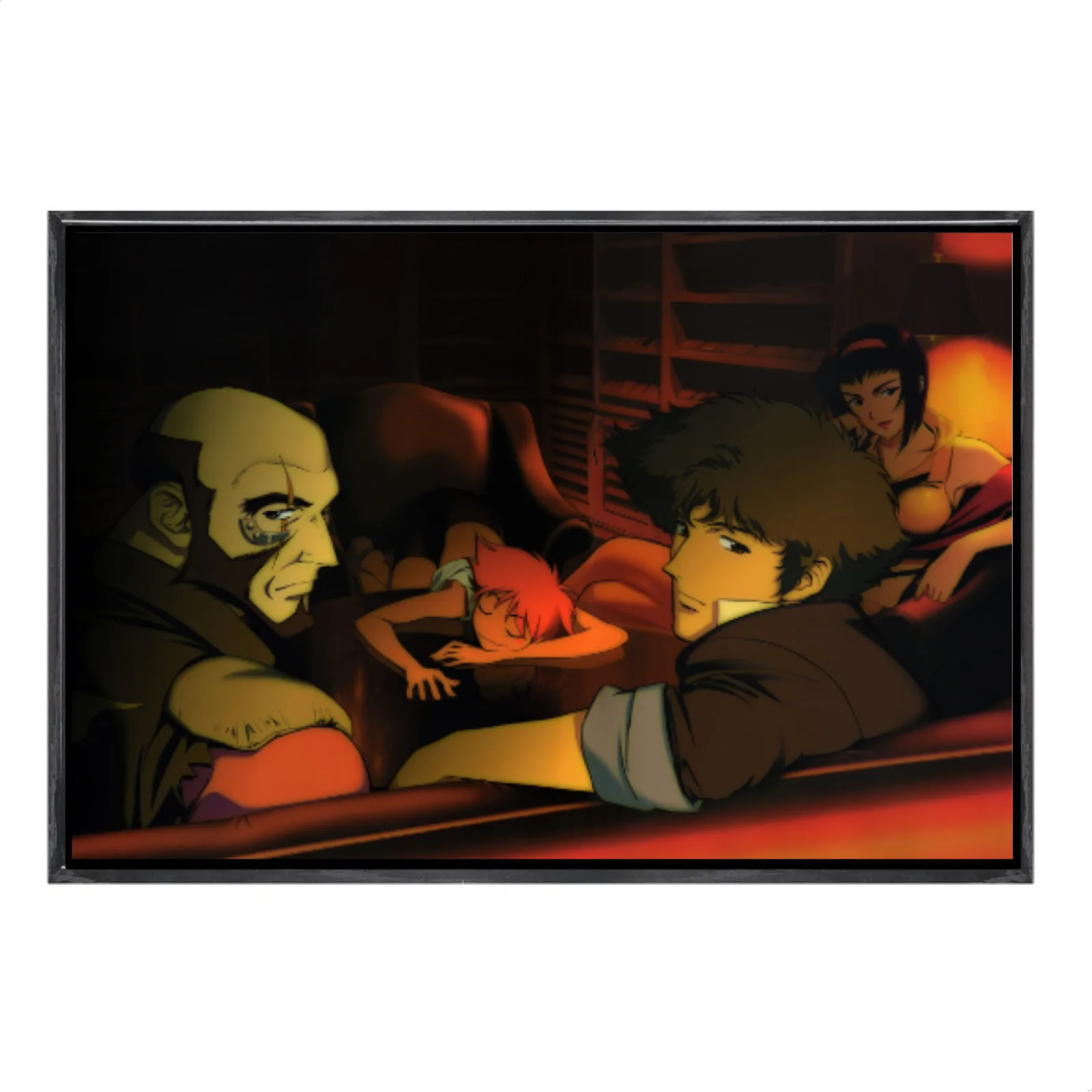 

Japanese Manga Multi-Size Canvas Poster Double Framed Wall Art,Cowboy Bebop Home Decor for Living Room Bedroom