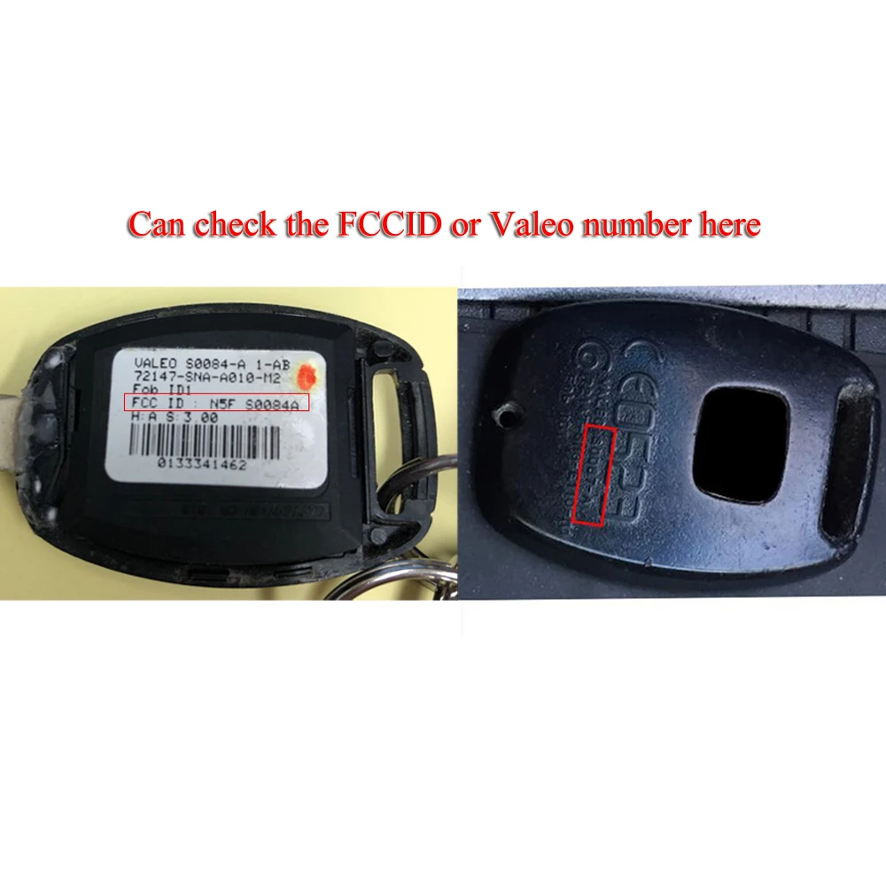 jingyuqin N5F-S0084-A N5F-S0087-A Remote Car Key For Honda Civic 2006+ ID46 PCF7961 Chip 313.8/433Mhz 2/3/4 Buttons