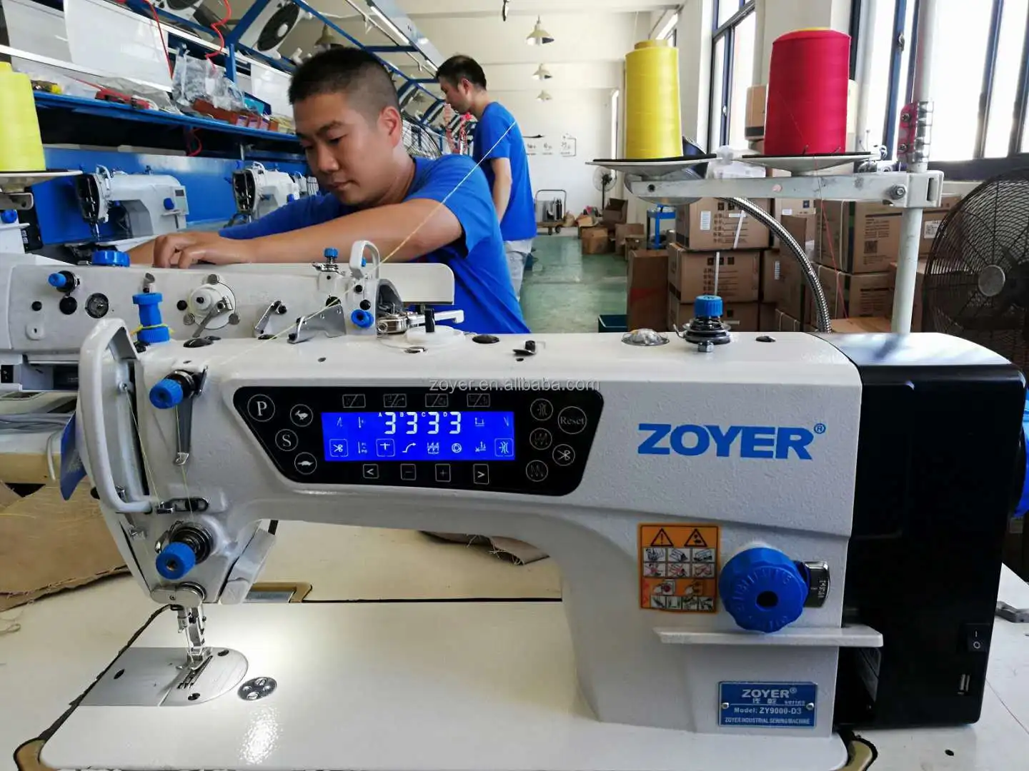 Zoyer ZY-A6-D3 High-Speed Auto Trimmer Direct Drive Sewing Machine with Speaking Feature Similar to Jack Models