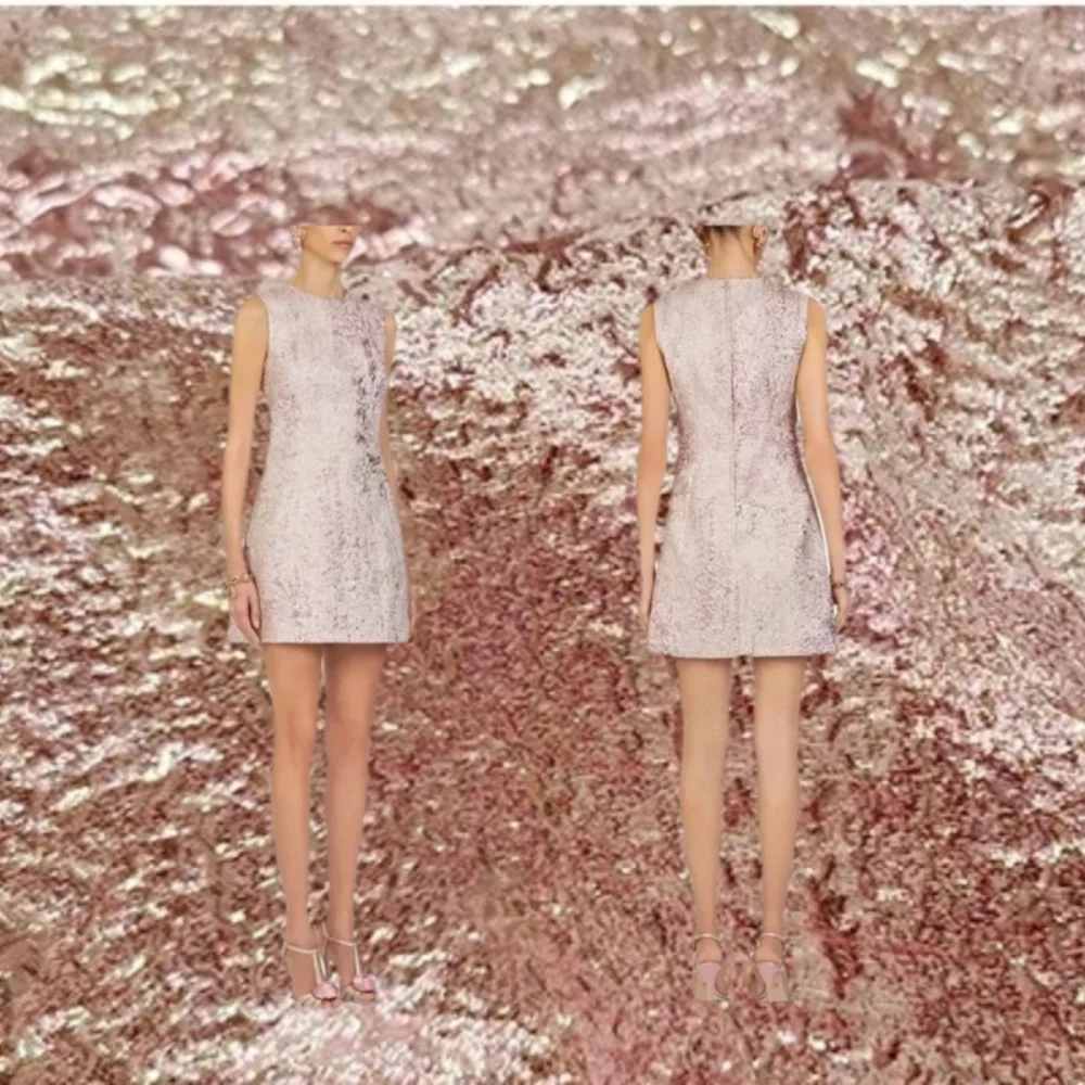 

Жаккардовая парчовая ткань, золотая проволока, весенне-летнее платье, подиумная одежда, ткани, шитье своими руками, модный дизайн, оптовая продажа, ткань