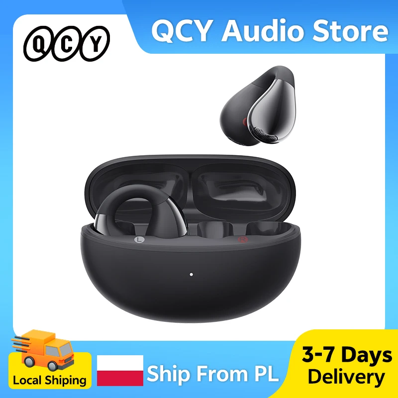 QCY Crossky C30 Open-Ear Kabellose Kopfhörer Bluetooth 5.4 Räumlicher Klang Geräuschübertragung Duale Verbindung Schnelles Aufladen