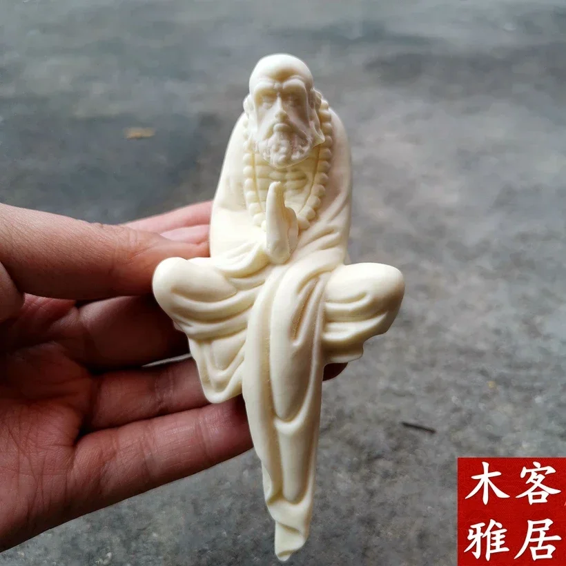 Exquisite ivory fruit  home enshrined Bodhidharma Buddha Crafts statue Ornaments