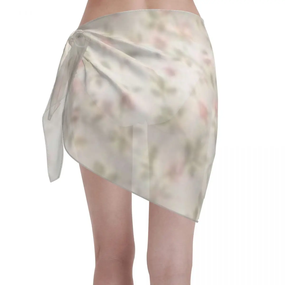 Promotion Pastel Coquette Rose Petals Women's Beach Wrap SkirtBeach Fitness Workout Open Front Wrap