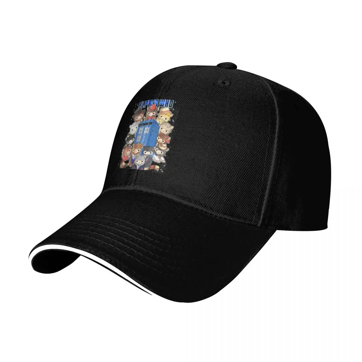 Alpaca Who Baseball Cap Contrast Two Tone Brim Snapback Flat Bill Strapback Dad Hat