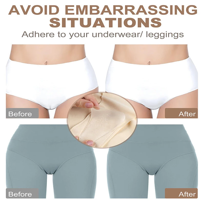 1Pcs Private Parts Sticker Silicone Underwaer Pads For Women's Bikini Swimming Dancing Suit Waterproof Invisible Privacy Patch