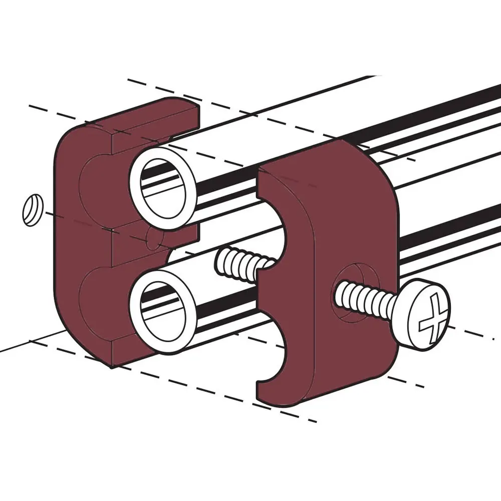 1Pc Braided Rubber Hose Line Clamp Universal Aluminum Anodized Line Separator AN4 AN6 AN8 AN10 Separator Divider Clamp Kit