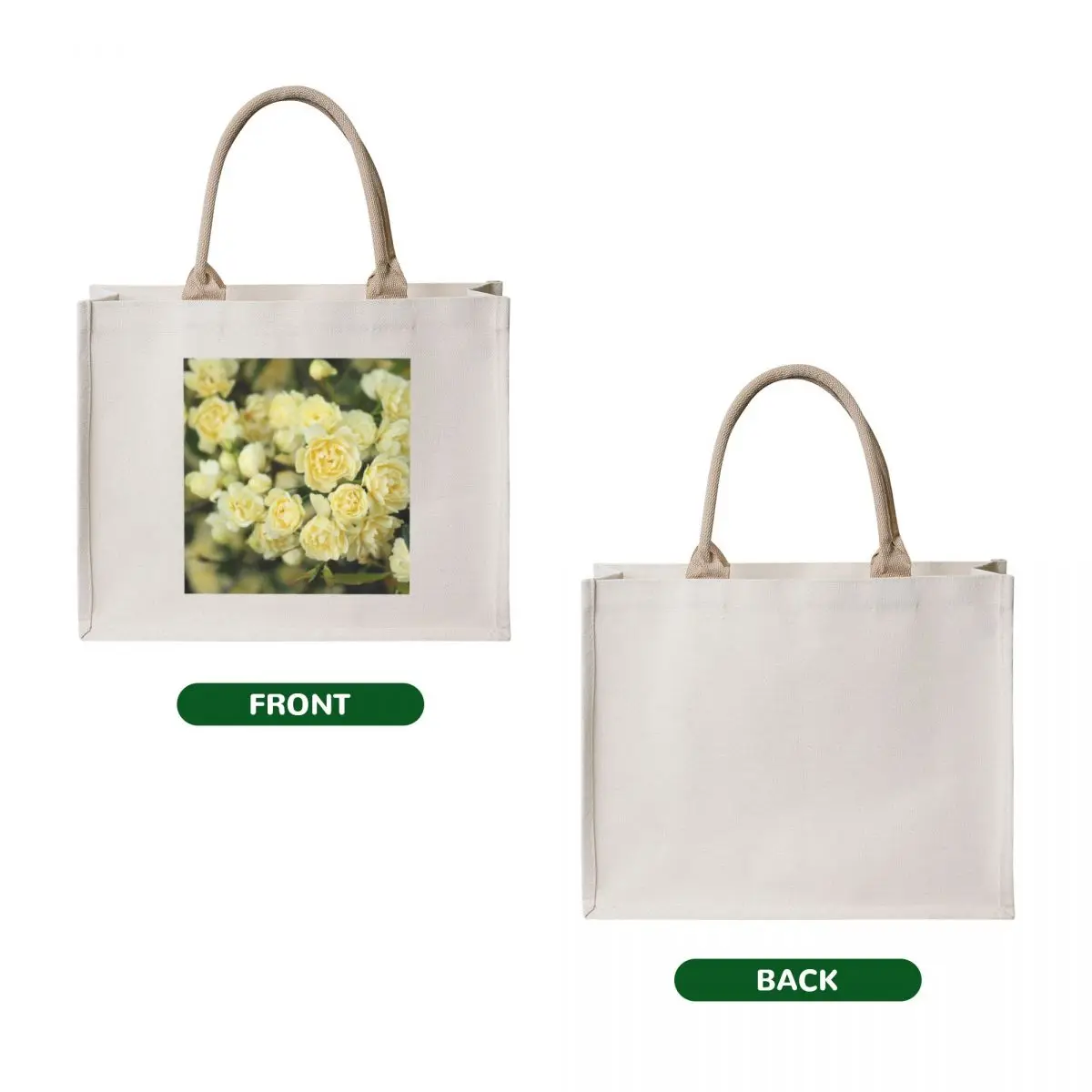 Small Pastel Yellow Roses Tote Bag Women's tote bag shopping bag Shopper