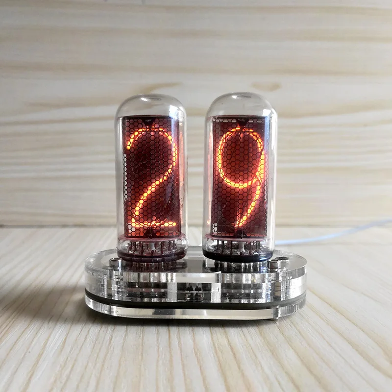 2-Digit IN-18 Retro Glow Tube Thermometer IN18 Nixie Clock(Not included IN-18 glow tube)