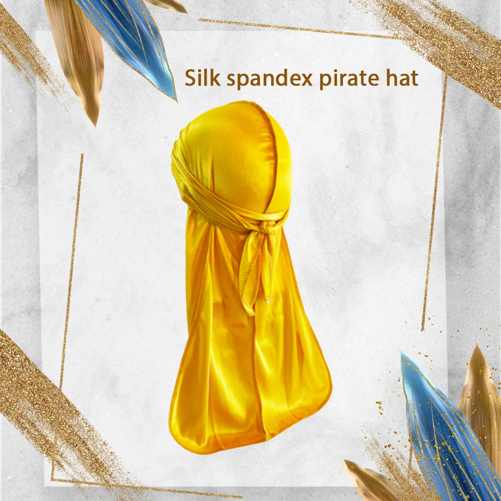 Headwraps Assorted Colors Bright Color Long Tail Pirate Hat Bike Equipments Chic Design Breathable Turban Beanies