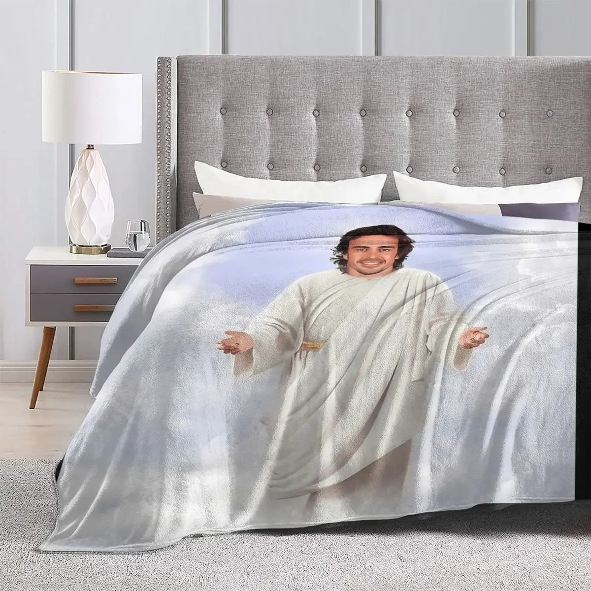 Relax Funny Fernando Alonso Jesus Blanket Merch Home Decorative Throws And Blankets Soft Fleece for Car