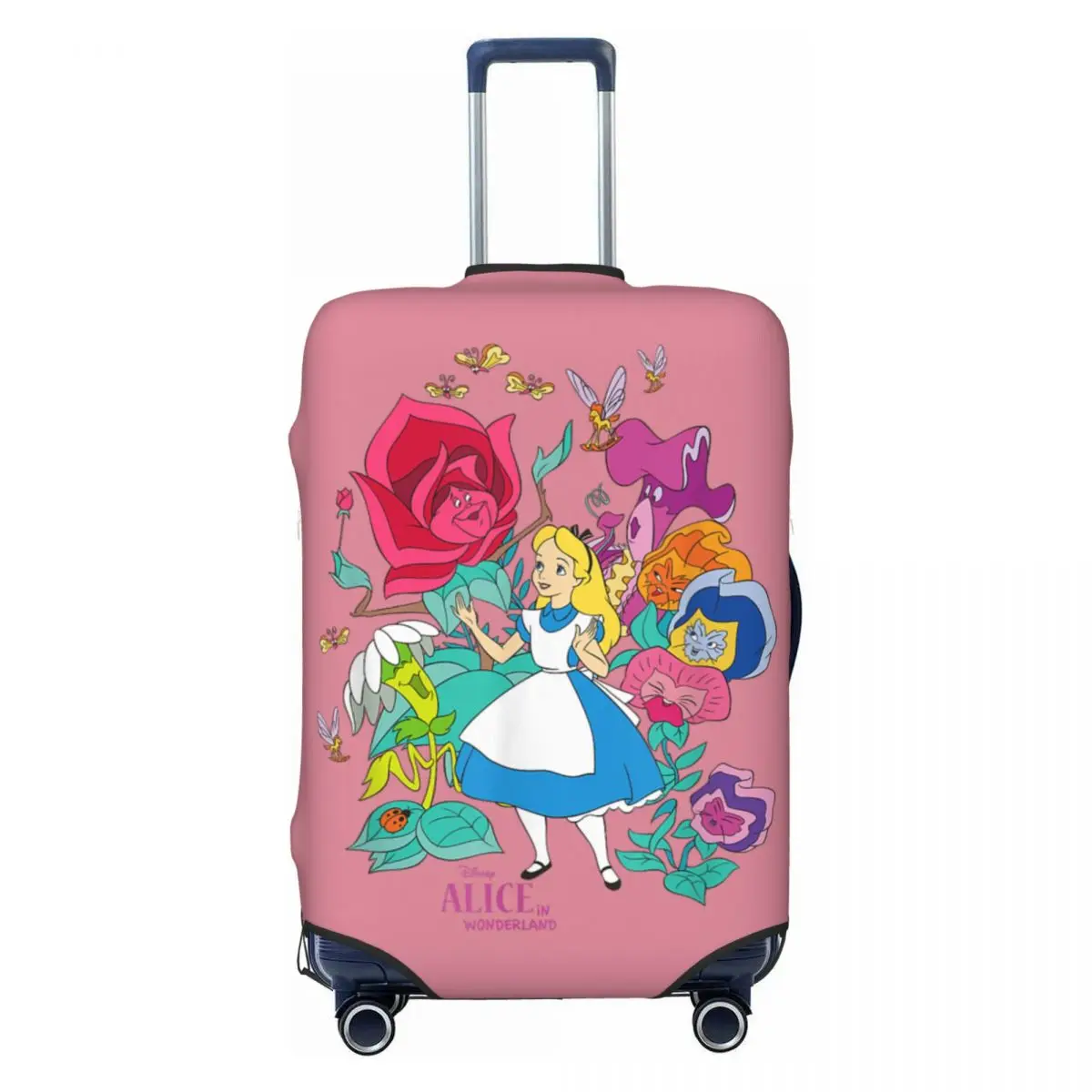 

Alice In Wonderland Wildflower Forest Suitcase Cover Cruise Trip Protector Vacation Fun Luggage Case