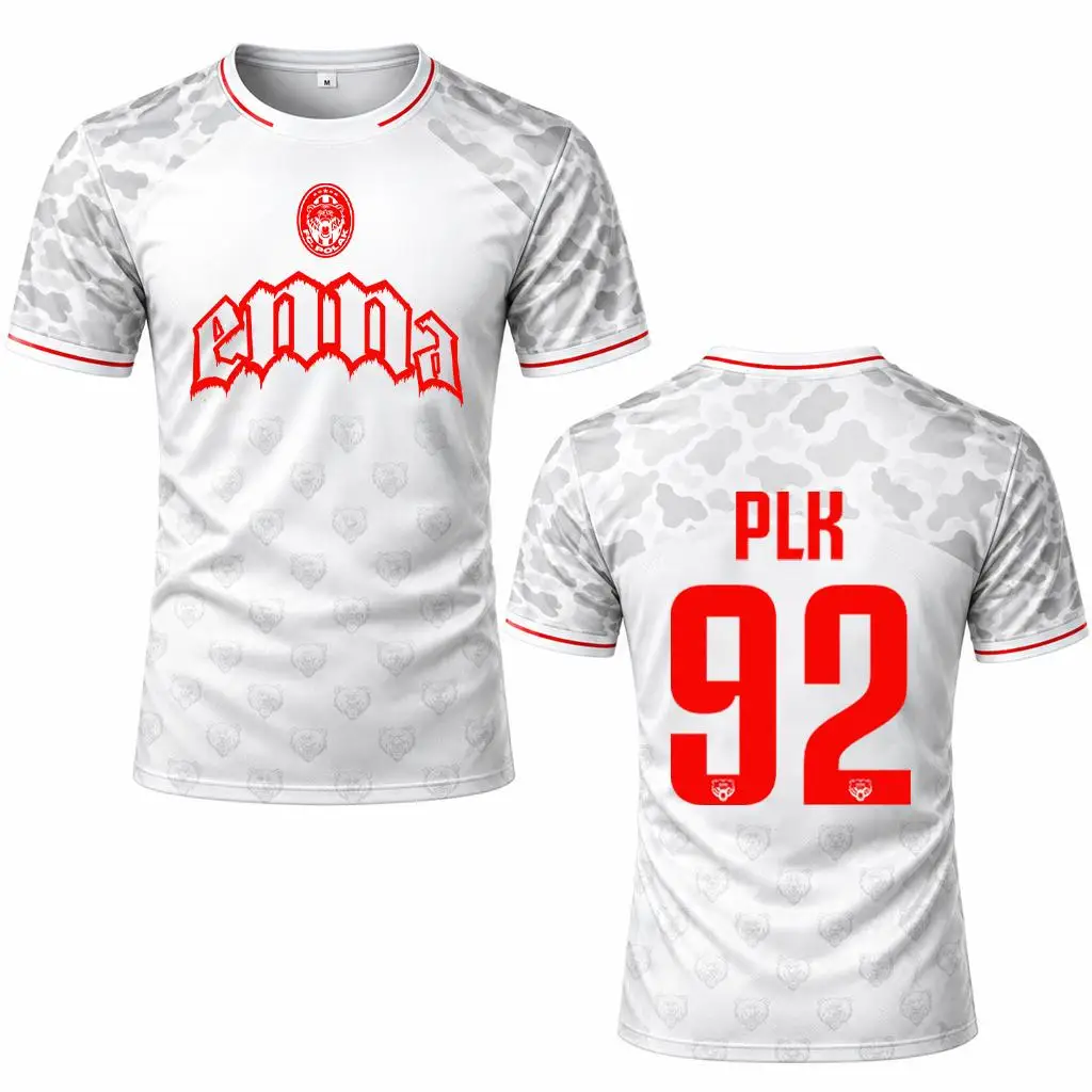 2026 Neues ENNA 92 ​ ​ Polak 3D-Druck Maillot Französischer Rapper PLK Fans Peripheres Trikot Herren Damen Sport Schnelltrocknendes Rundhals-T-Shirt – Detail 5