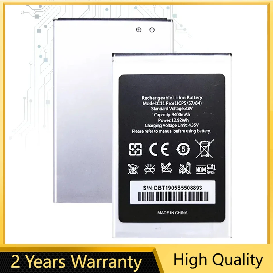 

High Quality Battery for Oukitel C11Pro, 3400mAh