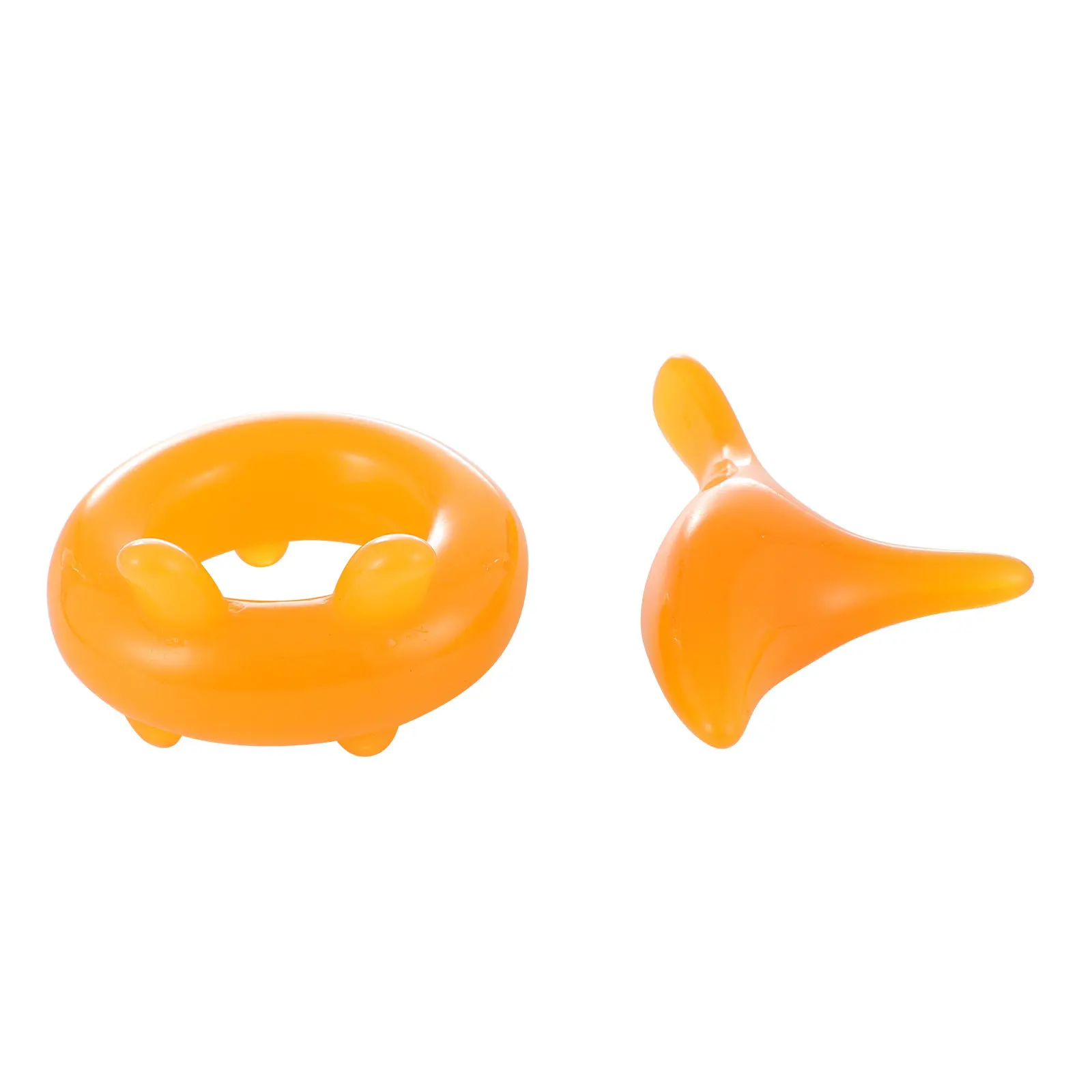 

Набор из 2 массажных колец из высококачественной смолы: компактный, портативный, многофункциональный ручной массажер для тела для дома и путешествий